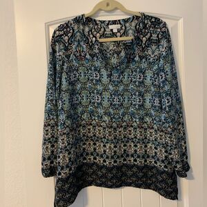 J.Jill Women’s V-Neck Top Size Medium